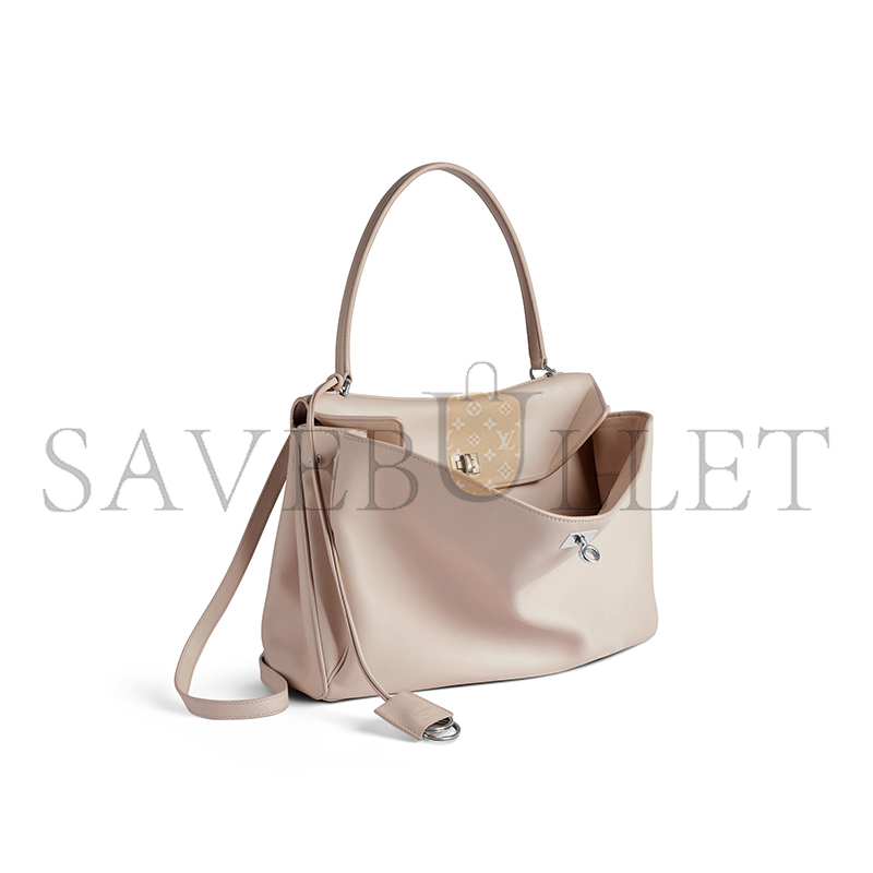 BALENCIAGA WOMEN'S RODEO HANDBAG MEDIUM IN ALMOND 7897722AA4U2910 (35*23.3*10.9cm)